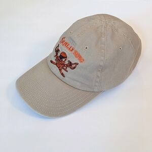 Skallywag Tactical Men's Beige Baseball Cap With Embroidered Skull Logo